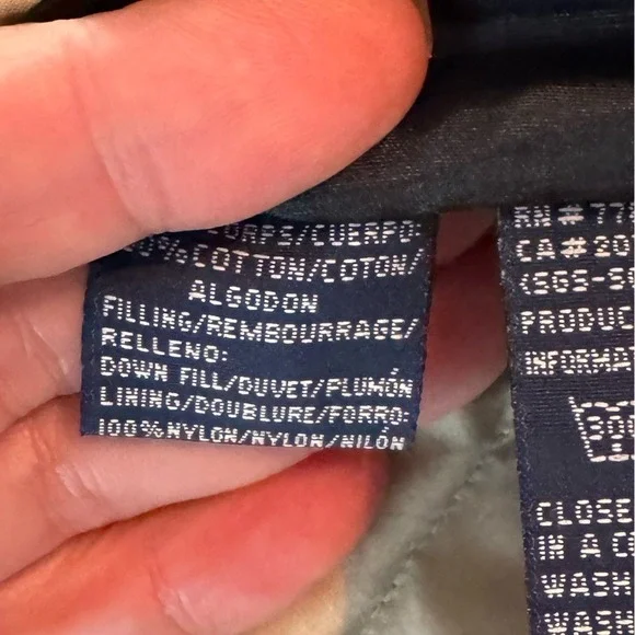 Tommy Hilfiger Reversible Down Puffer Jacket Vest Large Streetwear Y2K 90 Preppy - Picture 6 of 8